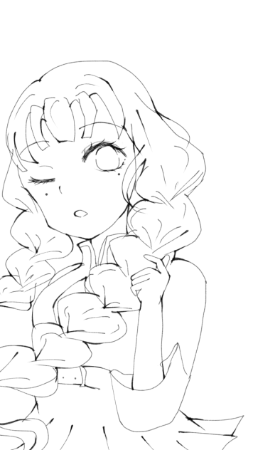 甘露寺蜜璃 ぬりえ