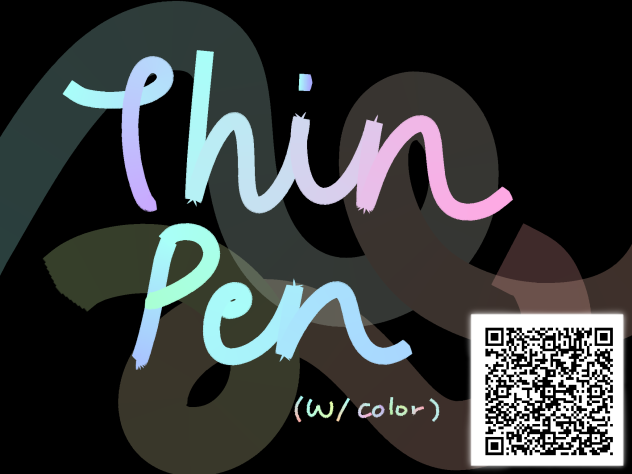 Thin Pen with color