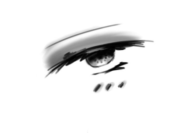 Eye tutorial black,gray and white