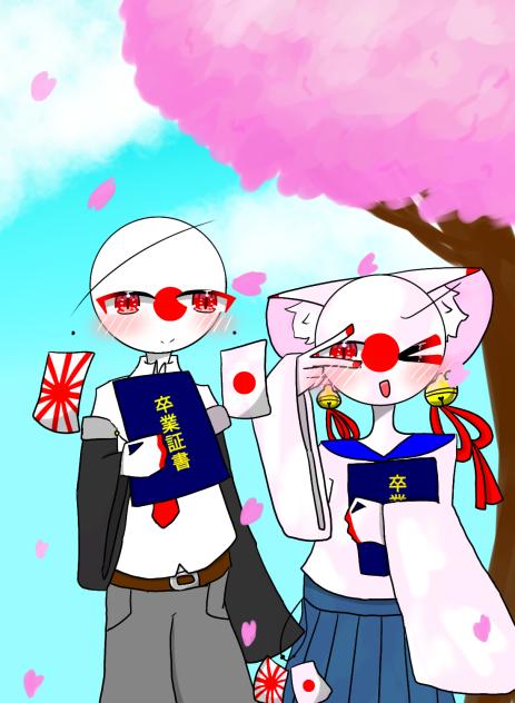 卒業絵的な