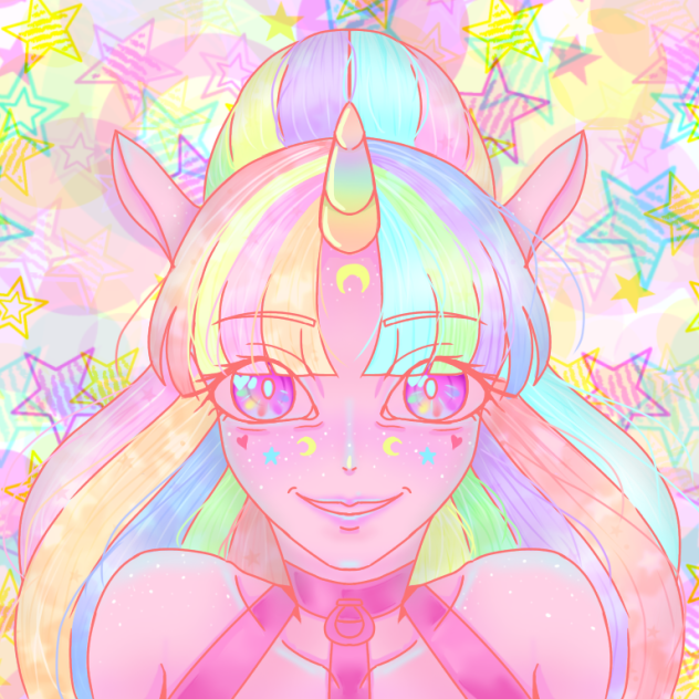 Mythical Rainbow Unicorn - ibisPaint