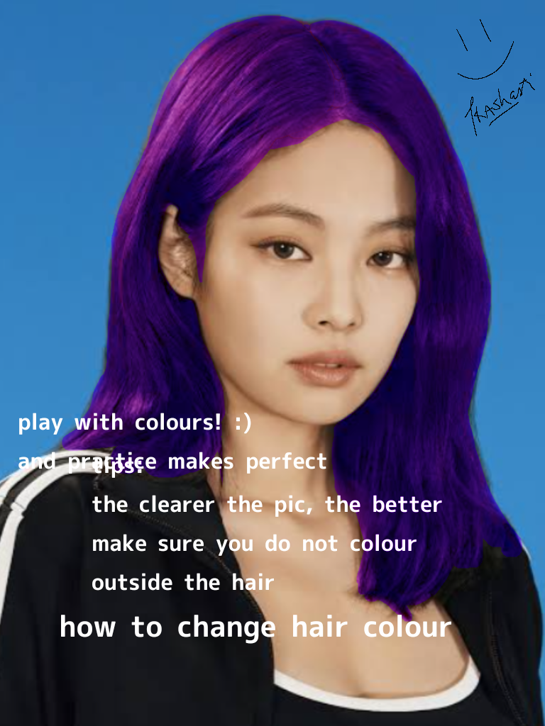 how to change hair colour ibisPaint