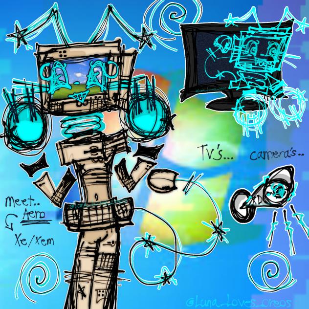 Old timey computer oc!! Aero!