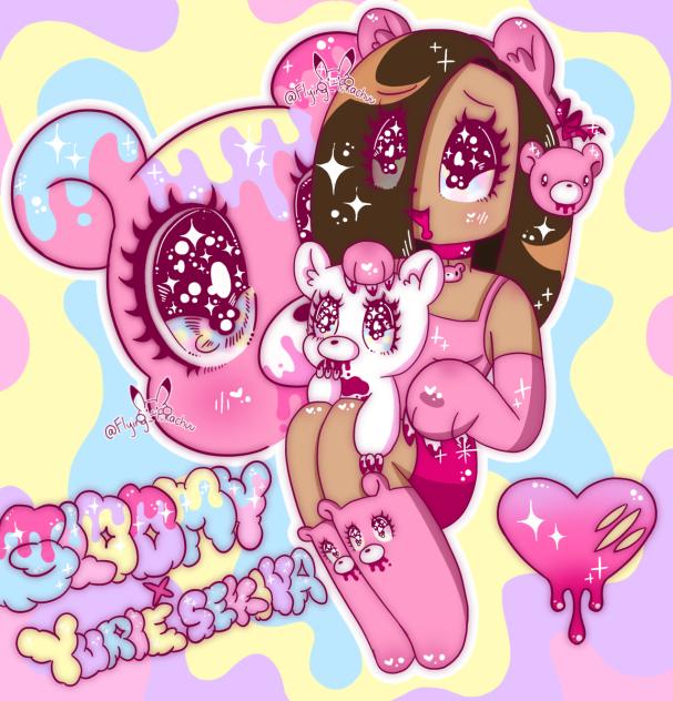 Gloomy Bear x Yurie Sekiya 🩷💛🩵