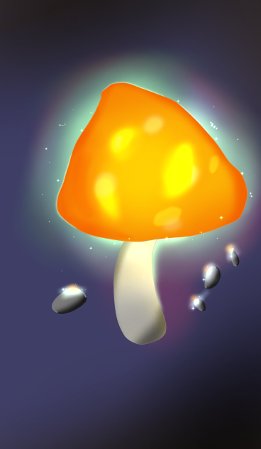 Glowing mushroom - ibisPaint