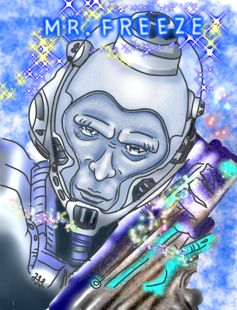 似顔絵 アーノルド　シュワルツェネッガー　Mr.Freeze