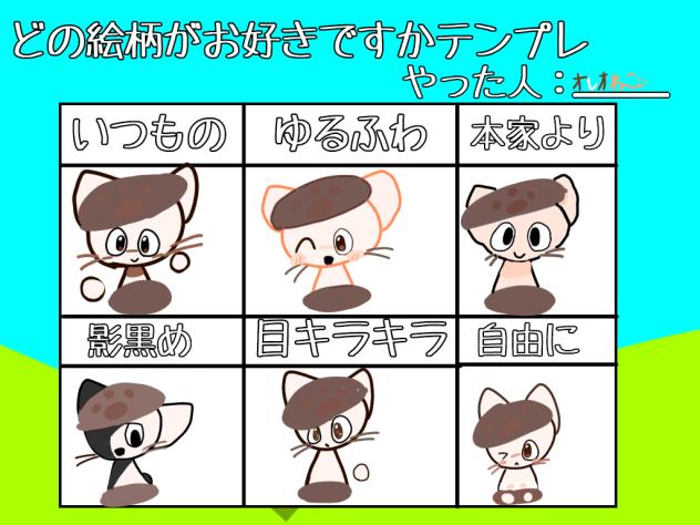 テンプレ系の奴(オレオねこ)