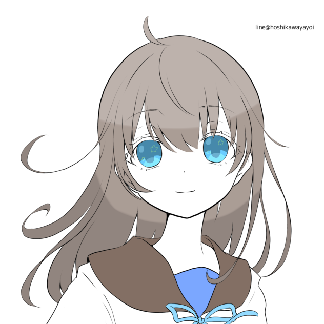 塗り絵#星川ヤヨイ