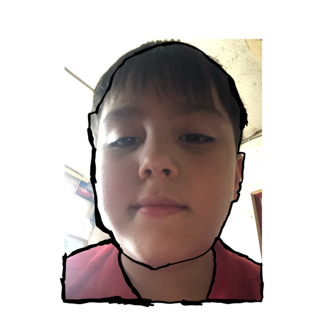 Me with lines