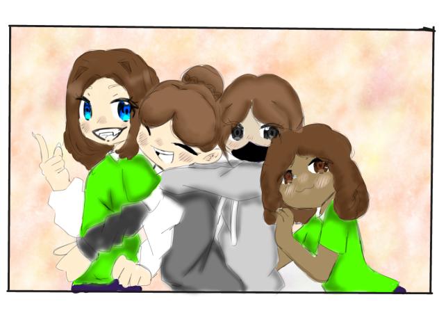 Mis amigas de escuela y yo