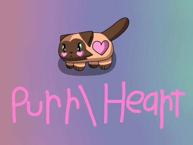 Purr’Heart, Binga, Cat, Heart, OwO