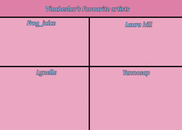 Viacheslav’s Favourite artists Collab