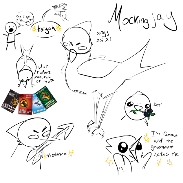 Mockingjay doodles