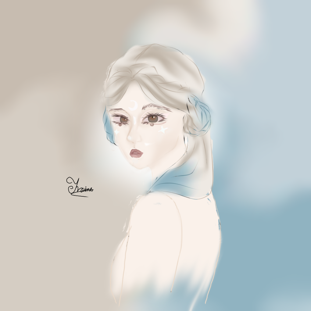 beige and blue - ibisPaint