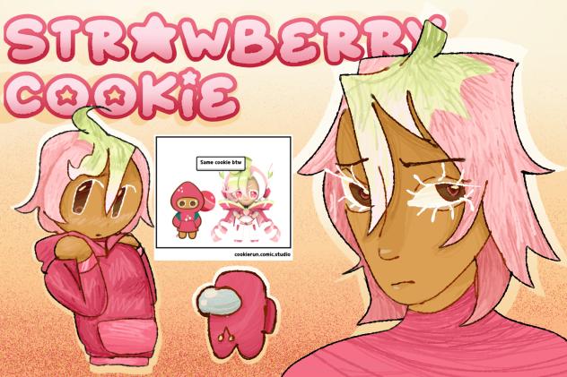 Strawberry Cookie Art!!
