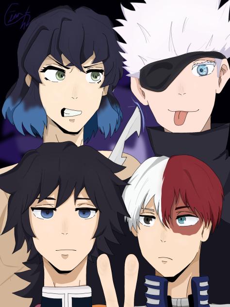 Kny, mha and jjk