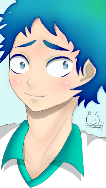 ハイキュー茂庭要グラデ - ibisPaint