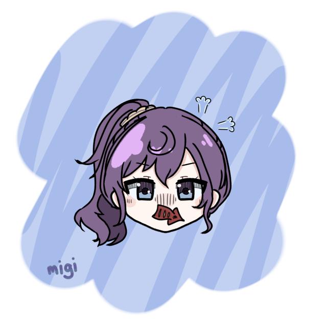 まふゆとイカ焼きイラスト