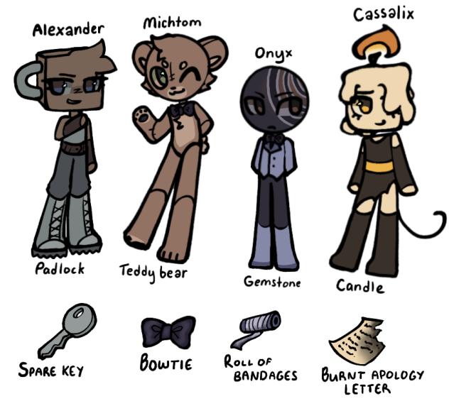 Dandy's World OCs + Trinkets