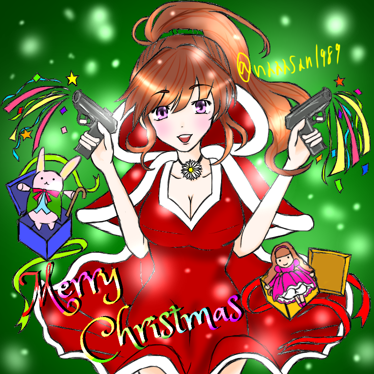 消滅都市 リョウコ サンタ服着せてみた Ibispaint 消滅都市 リョウコ サンタ服着せてみた Ibispaint