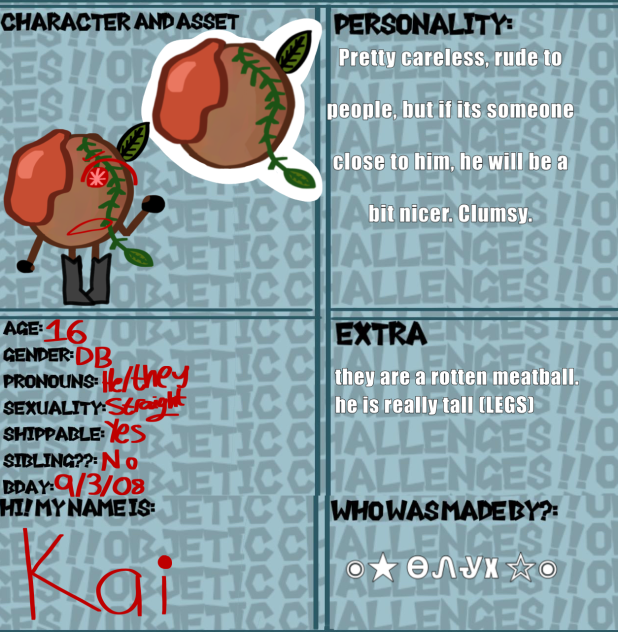 kai for object challenges!