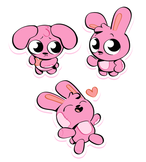 Bunny plush prints v2 - ibisPaint