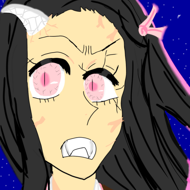 nezuko demon form ibisPaint