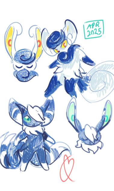 Meowstic sketches