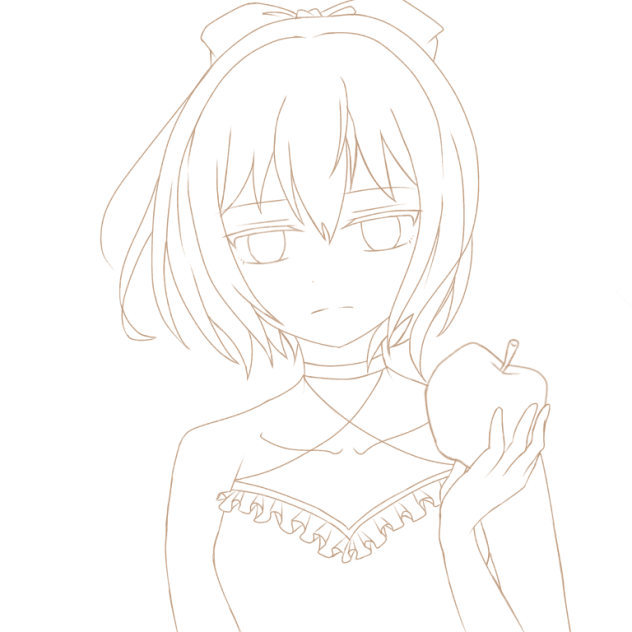 線画3！塗ってね