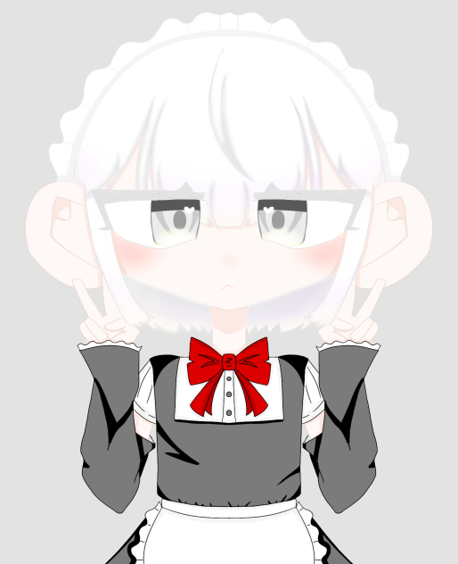 白髪ボブにメイドは似合う！！