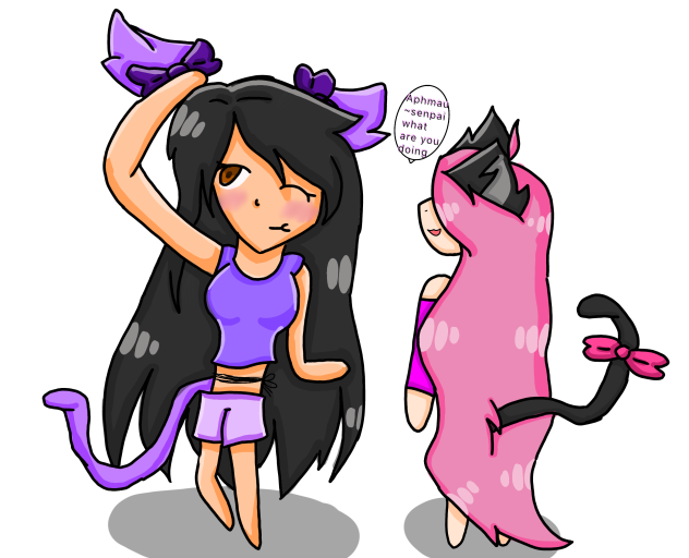 Aphmau And Kawaii~chan [Speedpaint]