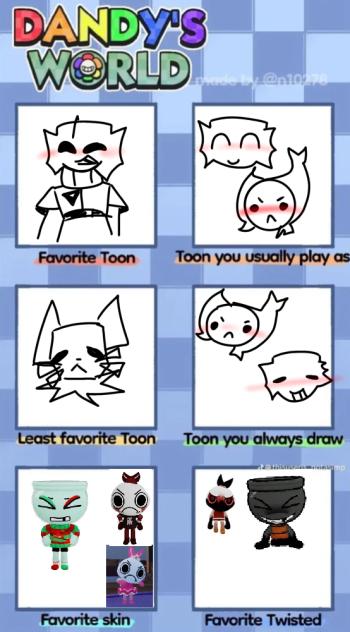 My dandy’s world chart thingyyyyy 🥳🥳🥳