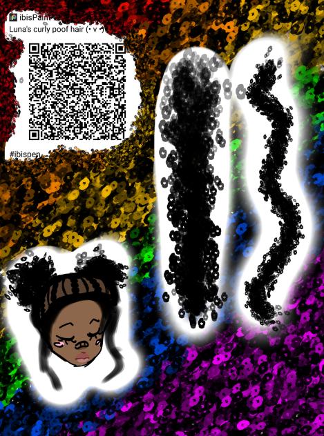 Luna's curly hairpoof