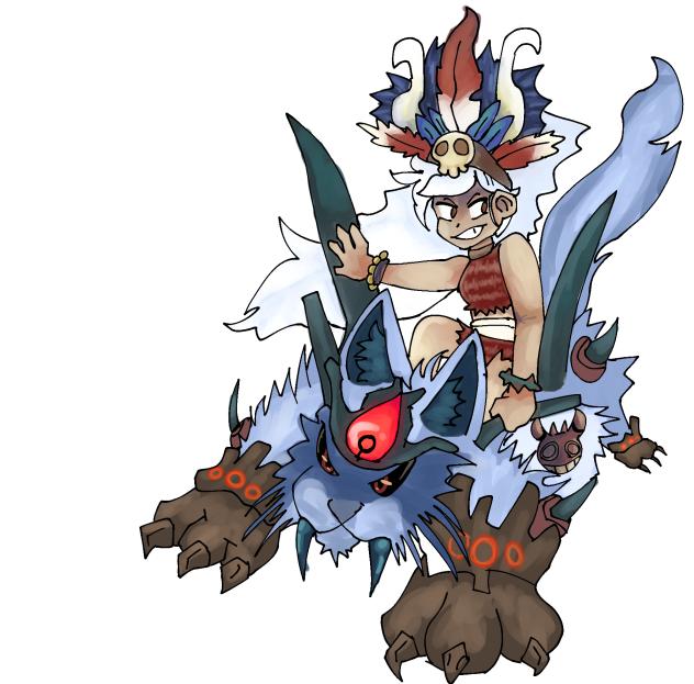 Ururun wolf from The Battle Cats