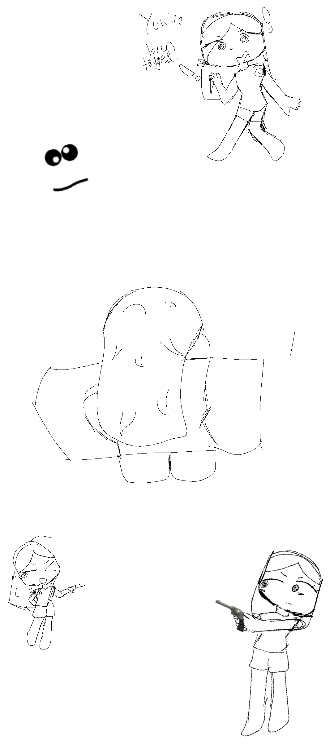 (not colored YET) my rblx avi !! - ibisPaint