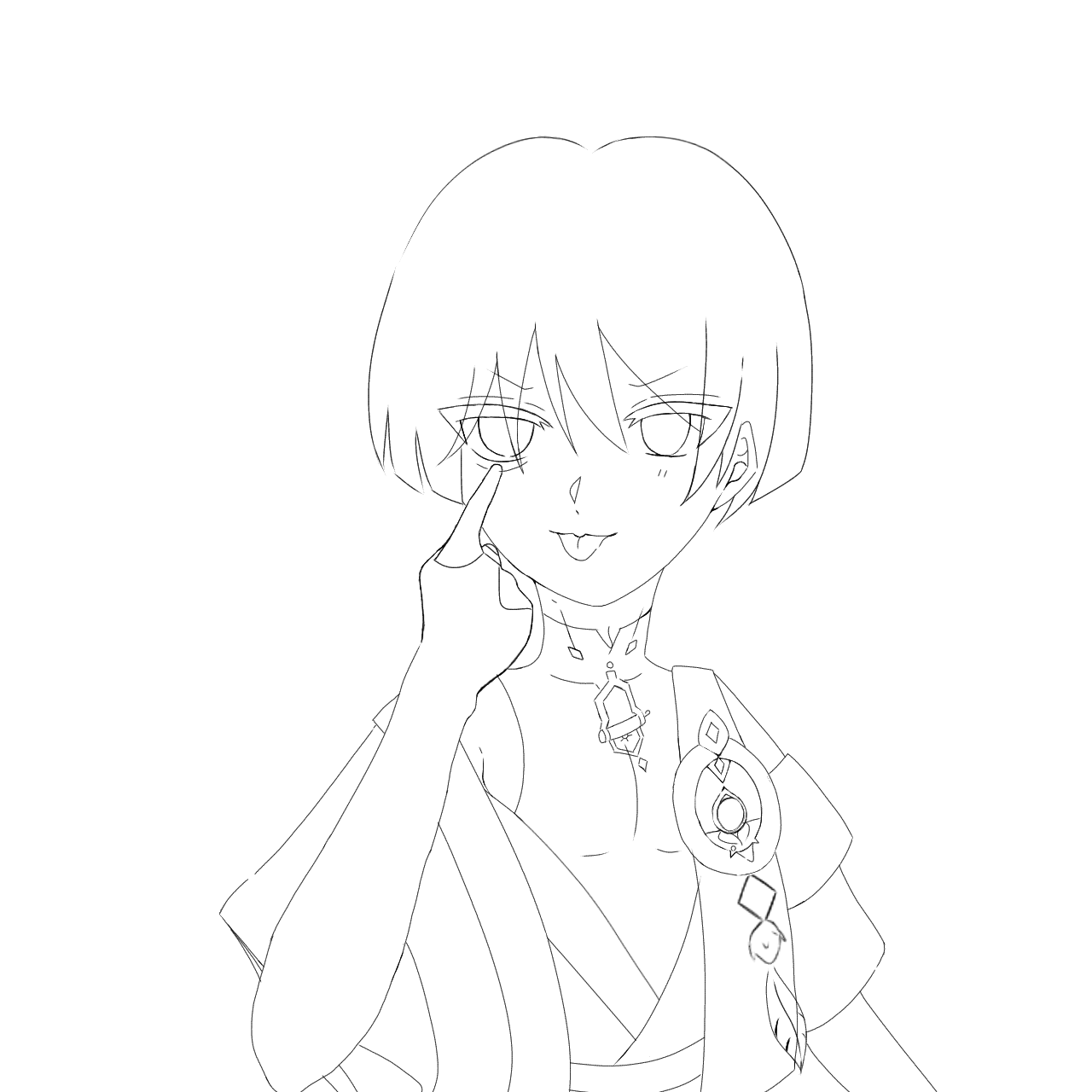 波の絵 線画 2019年作 波の絵 線画 2019年作