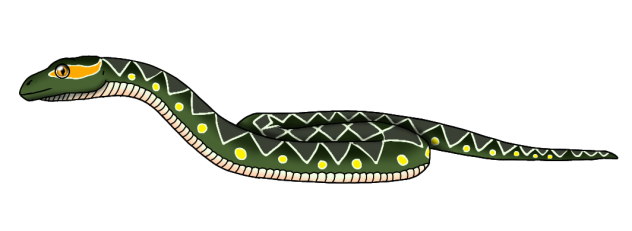 Vibrant Seed-eating Snake render