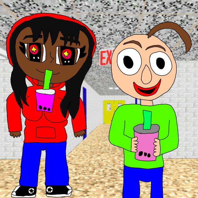 bubble tea drinking bosoms