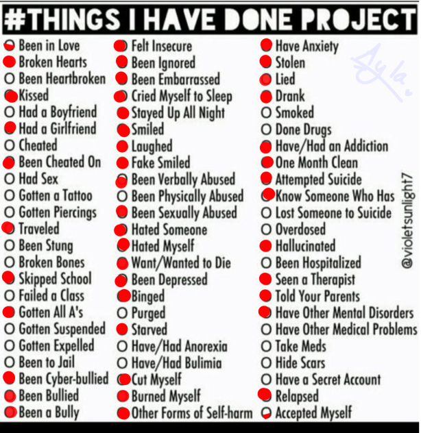 #things I have done project