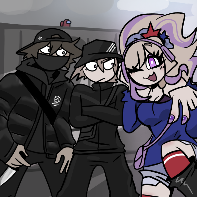 2 guy and random gyaru