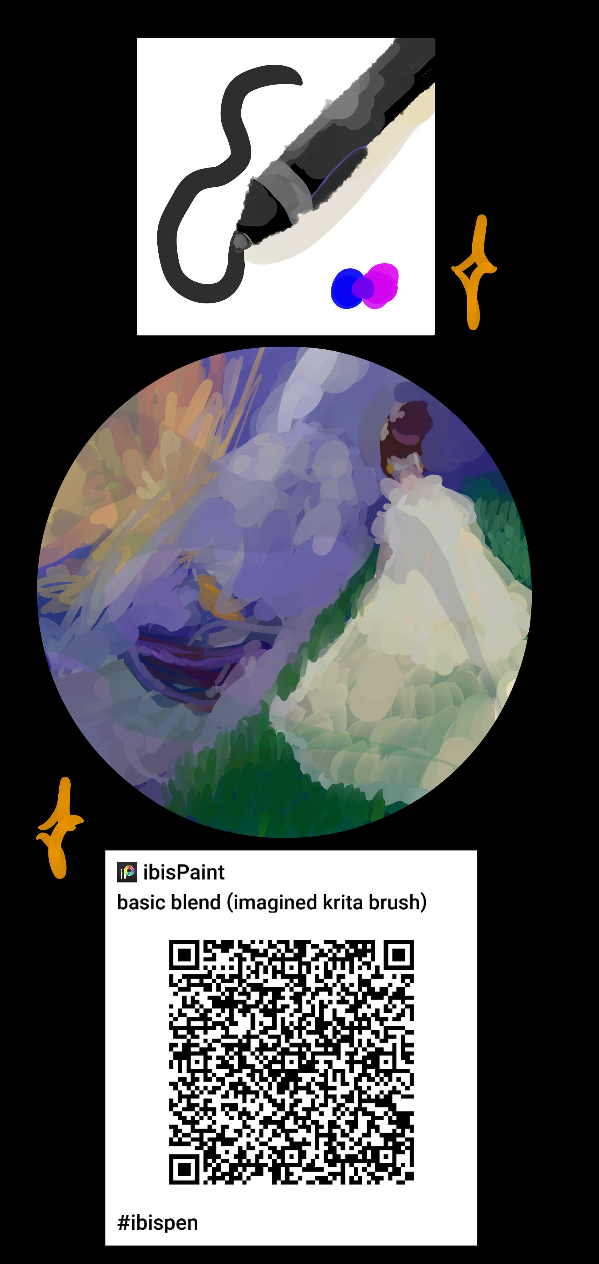 basic brush blend - ibisPaint
