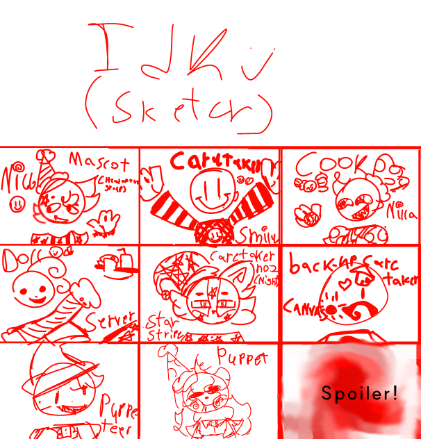 caretakers character sheet sketch