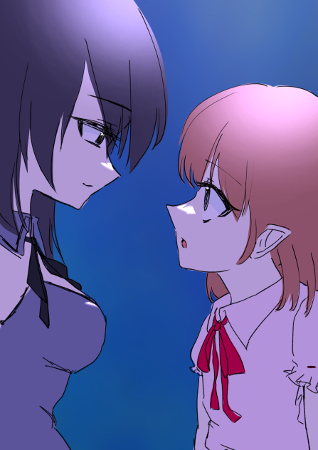 女の子描いてみた~~