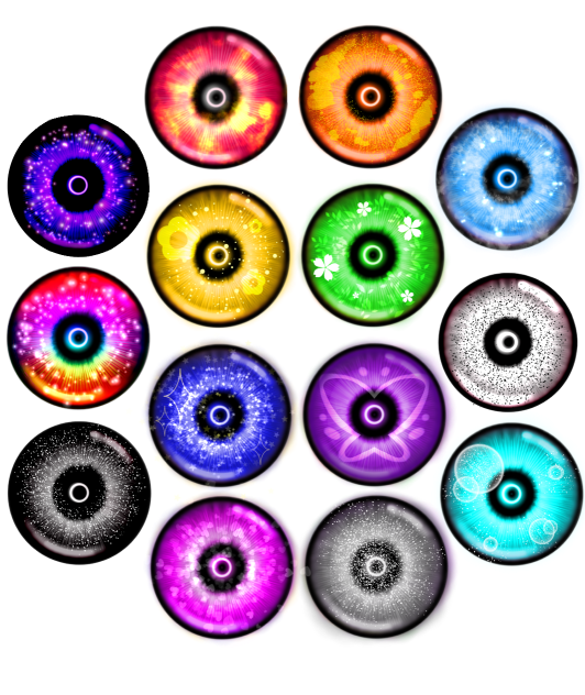 Rainbow eye colors🌈✨