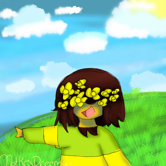 ugh bad drawing of Kris (child)