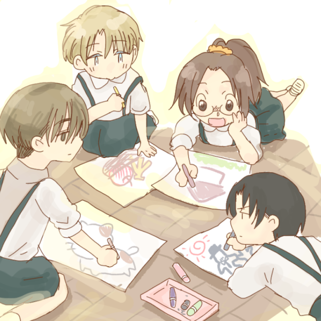 みんなでお絵描き