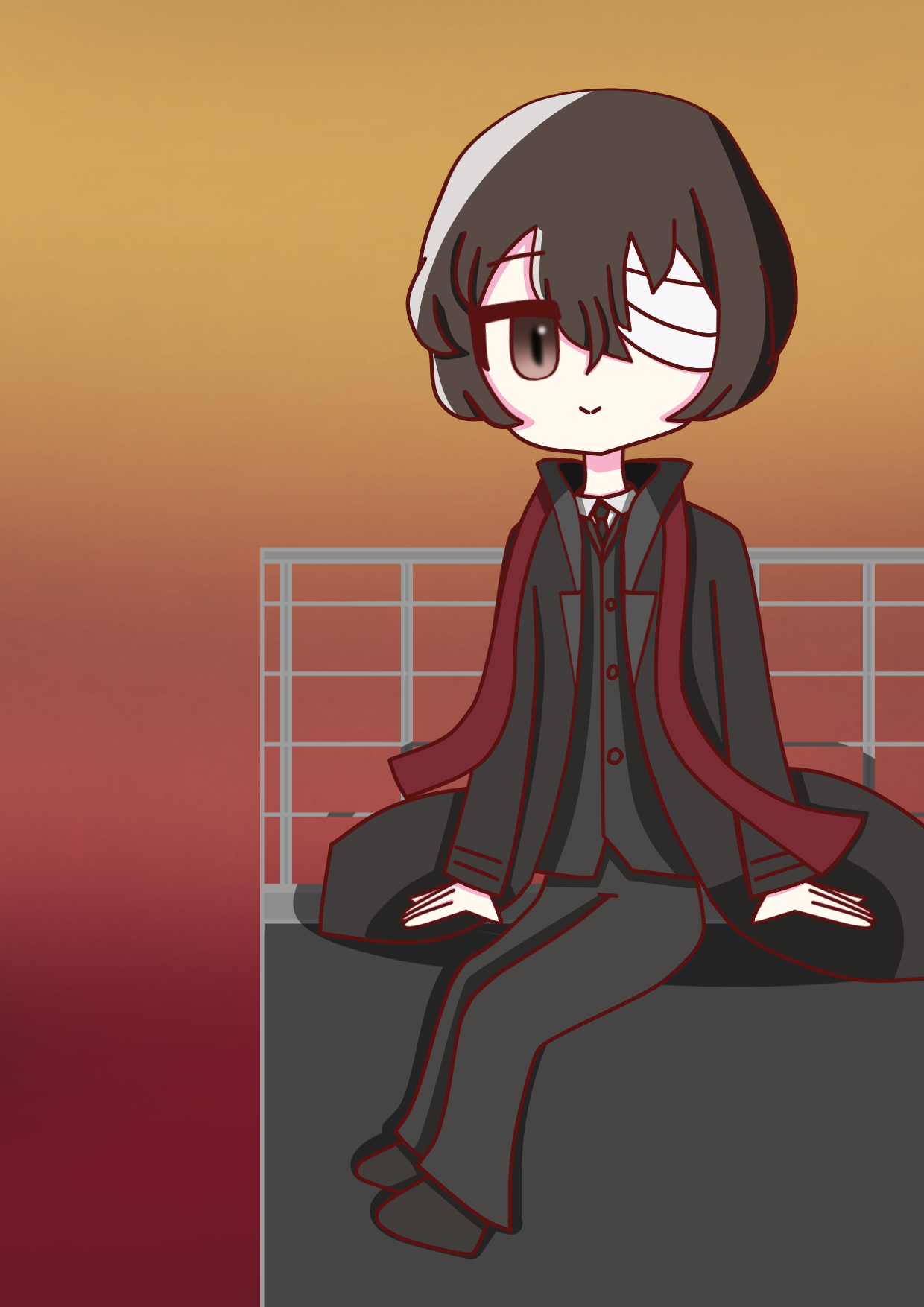 文豪ストレイドッグス 太宰 コースター 文豪ストレイドッグス わん！ ラバーマットコースター【太宰治