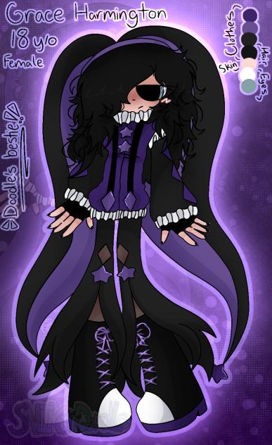 🖤💜}~New oc! Grace Harmington~{💜🖤