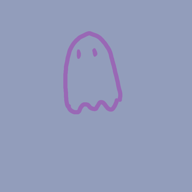 little ghost wants a hug - ibisPaint
