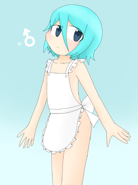 【オリキャラ】お題 エプロン【BluePlanets ロウェイ】